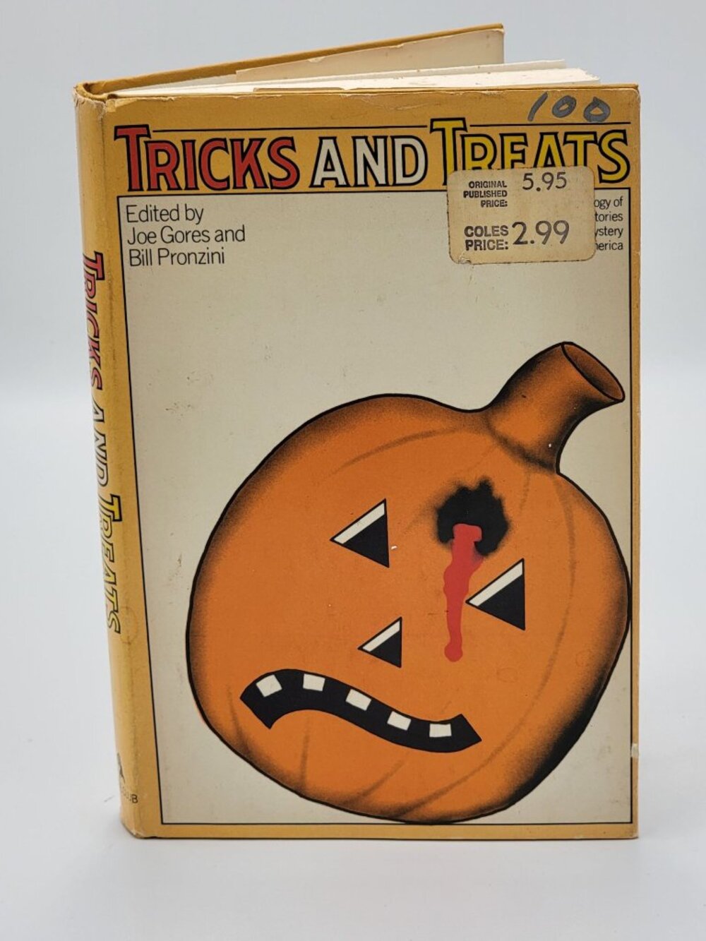 Tricks And Treats Hardcover Mystery Anthology By Joe Gores & Bill Pronzini 1976